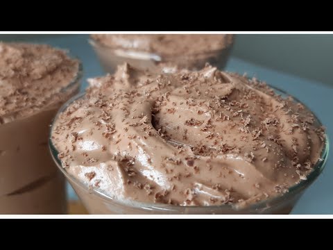 2 ingredients / in 10 minutes /chocolate mousse/easy chocolate dessert /chocolate mousse recipe