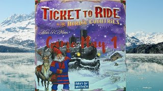 Ticket to Ride: Nordic Countries: Game Play 1