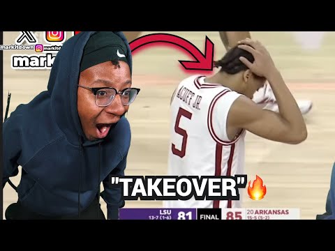 DARIUS IS GENERATIONAL😳 | #20 Arkansas vs LSU Full Game Highlights | reaction