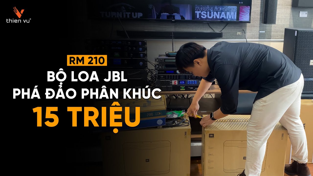 video Loa Karaoke JBL RM210 Chính Hãng 0