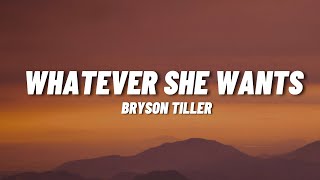 Download lagu Bryson Tiller - Whatever She Wants (Lyrics) mp3