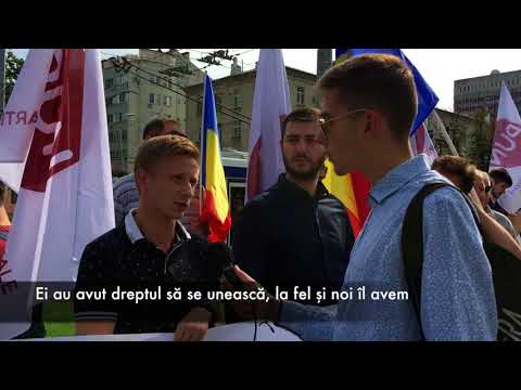 Protest la Ambasada Rusiei si Ambasada Germaniei