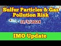 IMO Update: Widespread Risk Of Sulfur Particles & Gas Pollution, Blue Lagoon, Grindavík Encroched