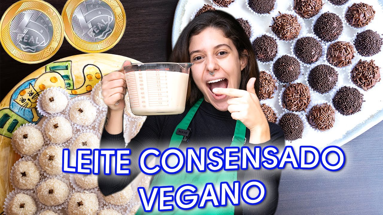 (1L por 2 REAIS) LEITE CONDENSADO VEGANO DE ARROZ + Brigadeiro e Beijinho 😱
