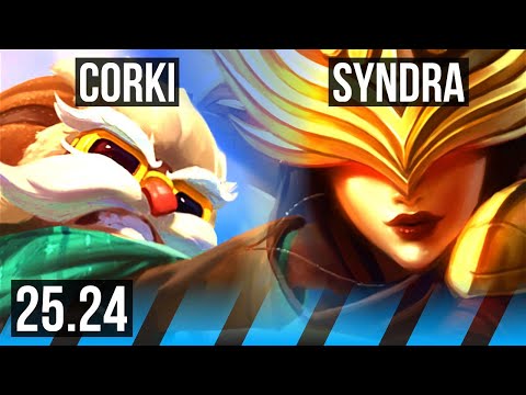 CORKI vs SYNDRA (MID) | 50K damage | NA Challenger | 25.24