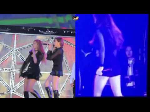 150321 Donghae reacts to SNSD's Mr Mr Performance (Yuri focus)