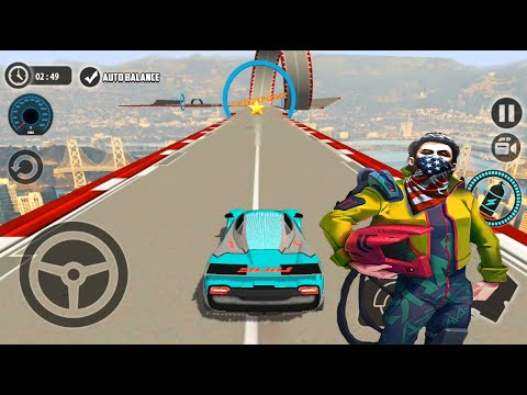 Impossible Car Tracks 3D - New Update - Blue Sport Car Driving Stunt Campaing Mode Android Gameplay