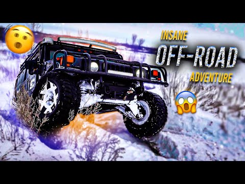 HUMMER 4x4 in Deep Snow: Winter Off-Roading Adventure