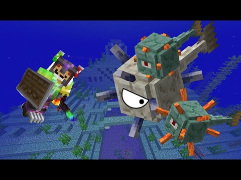 Raiding an Ocean Monument! (Minecraft ep 27)