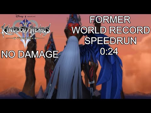 KH II FM [Critical Mode] Sephiroth Speedrun 0:24 [FORMER WORLD RECORD]