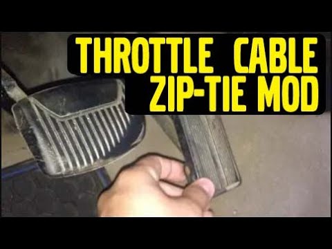 10th Gen Ford F150, Throttle Cable Zip Tie Mod