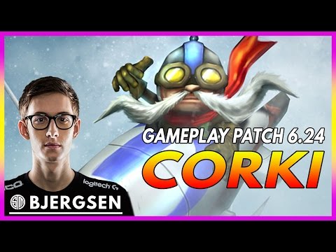 368. Bjergsen Corki vs Twisted Fate Mid - December 31st, 2016, Patch 6.24 Season 7