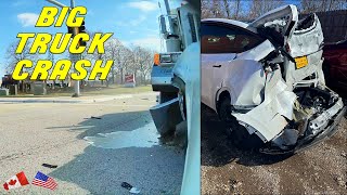 SEMI-TRUCK REAR ENDS STOPPED TESLA AND THEN LIES TO THE POLICE