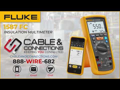 Fluke 1587 FC Insulation Multimeter Find Hidden Problems Faster - Available at Cable and Connections