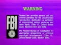 1980 Disney FBI Warning Screens Purple Variant
