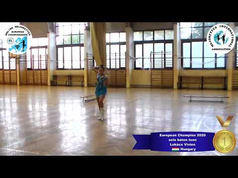 solo baton teen - European Champion 2020 - Lukács Vivien
