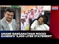 Anand Ranganathan Makes Fun Of Rahul Gandhi's '3400 Liter Statement' Panelist Belly Laugh At Sarcasm