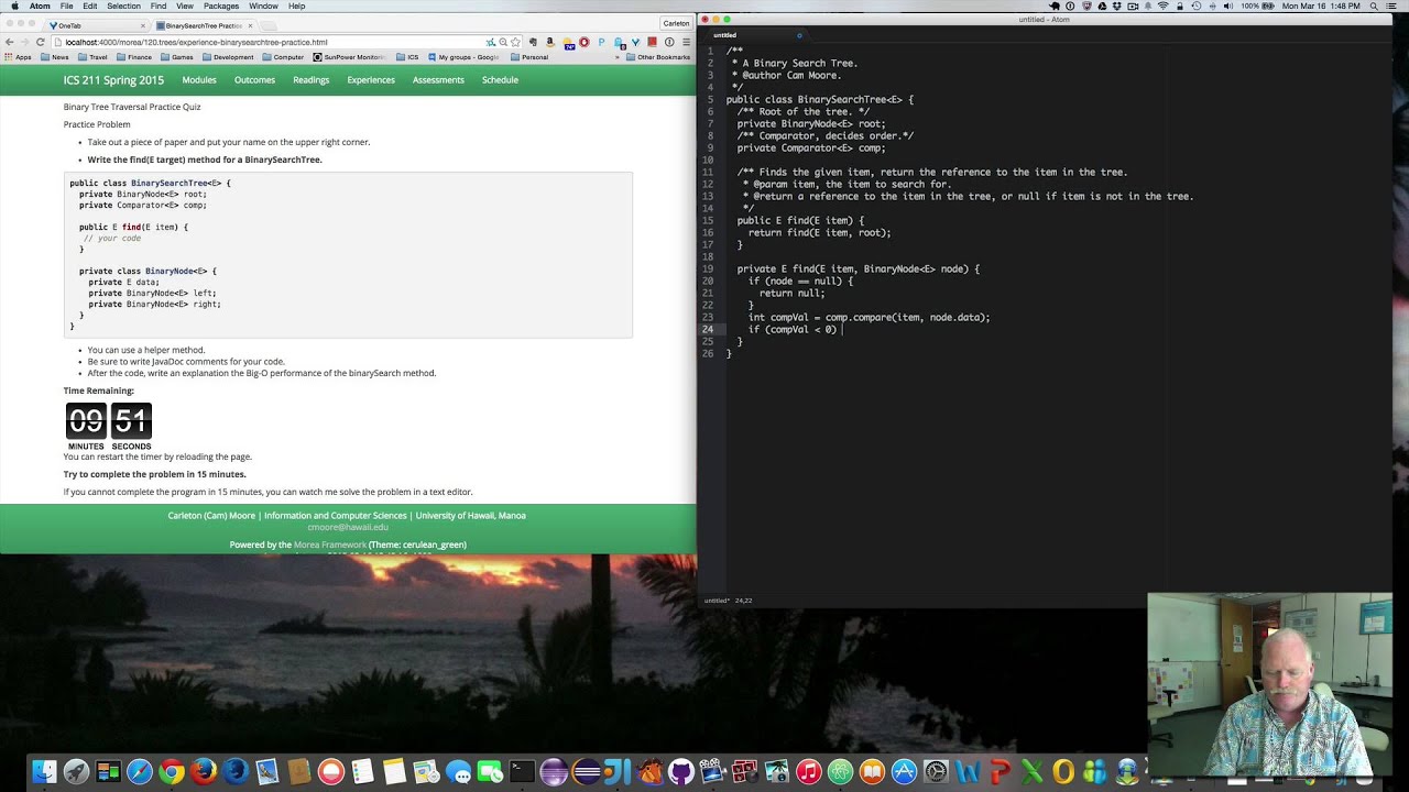 Binary Search Tree Practice Quiz