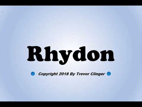 How To Pronounce Rhydon