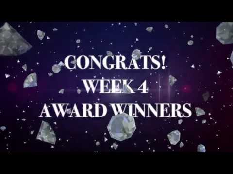 WEEK 4 2020 "DIAMOND STUDIO" WINNERS