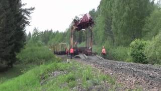 preview picture of video 'Dismantling Orava-Pechory stretch near Matsuri crossing'