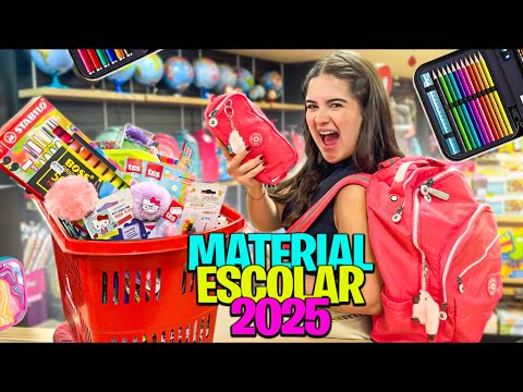 COMPRANDO MEU MATERIAL ESCOLAR 2025! todas as novidades