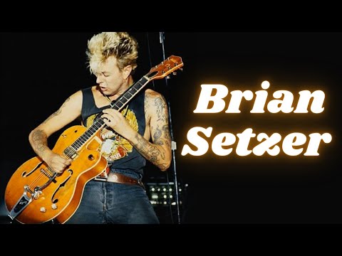 Brian Setzer - KILLER Rockabilly blues Travis picking lick (w/ TABS)
