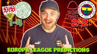EUROPA LEAGUE PLAYOFF [SECOND LEG] PREDICITONS & TIPS | CELTIC VS VFB STUTTGART & MORE!