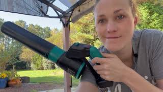 Review of the DocSmart 5.2Ah Cordless Leaf Blower 750 CFM 220 MPH with 2 Pack Batteries