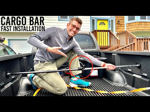 ★ ★ ★ ★ ★ TRICKY: How to release this CARGO BAR plus Install tips - Reese Explore in Truck Liner Toyota
