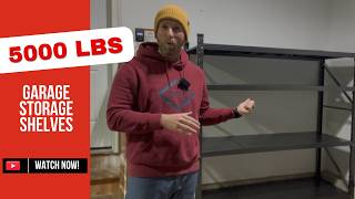 Best 5000 lb Heavy Duty Garage Shelves? 71” Wide Metal Stora