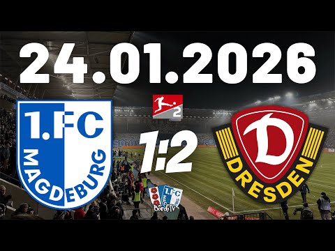 1.FC MAGDEBURG vs DYNAMO DRESDEN (1:2) Von Fans für Fans - Emotionen pur | 24.01.2026