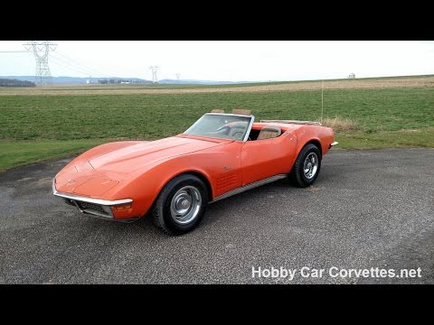 1970 Orange Corvette Convertible Stingray For Sale Video