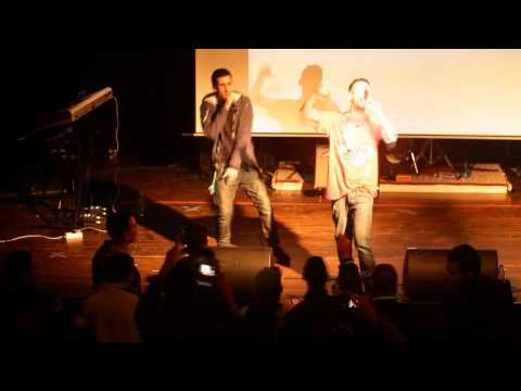 Sayflhak Live, performing Lyed nfo9 ft Vampire 13/02/2014 Maroc electrik