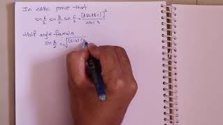 Example on Trigonometry | Class 12th | Half angle formulae | Heron's formula