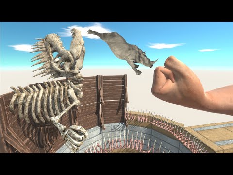 Throw the Animals towards the Castle of Death - Animal Revolt Battle Simulator