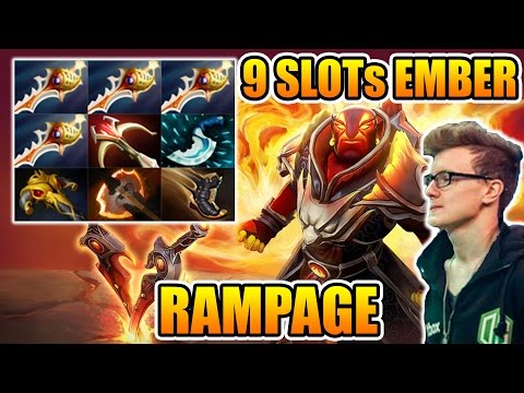 Miracle- Dota 2 [Ember Spirit] 9 Slots Ember 4x Rapiers Rampage