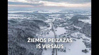 Žiemos peizažas, kuris kuria nuotaiką | Rami akimirka iš aukštai