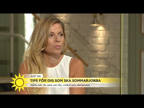 Tittarfrågor om sommarjobb: Är det bättre prata om lön efter ett tag?  - Nyhetsmorgon (TV4)