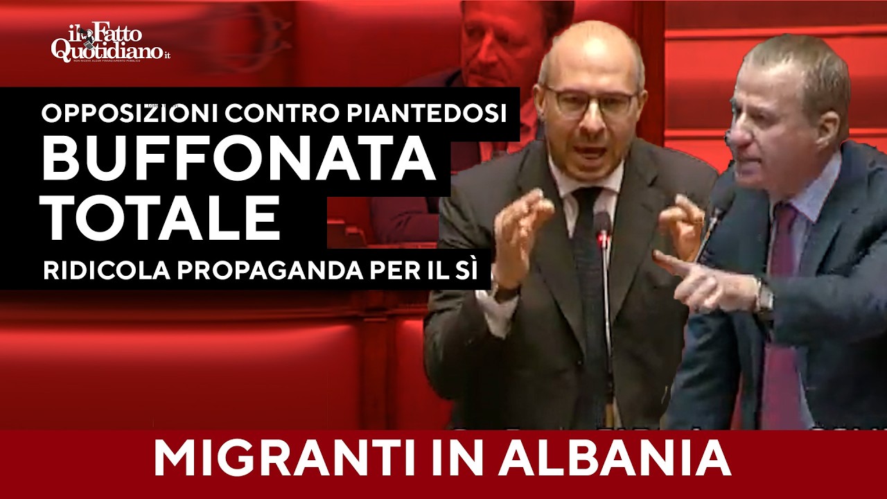 Opposizioni contro Piantedosi: "Migranti in Albania? Propaganda per il sì. Buffonata totale"