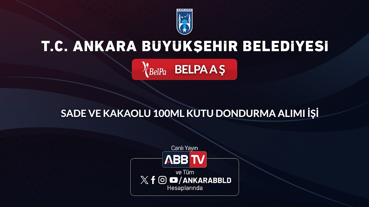 BELPA AŞ - Sade ve Kakaolu 100ML Kutu Dondurma Alımı İşi