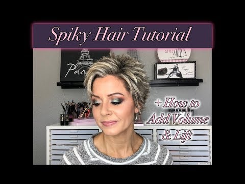 Spiky Hair Tutorial + How to Add Volume & Lift Video