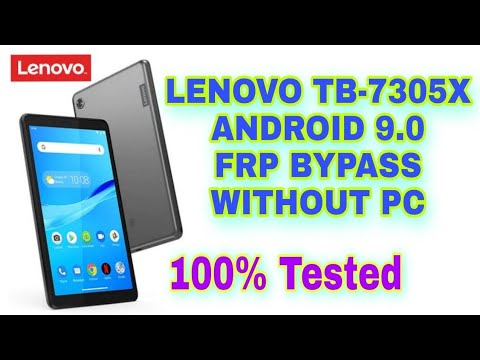 Lenovo Tab M7 TB-7305F) Android 9.0 Google Account Bypass No PC LENOVO TAB M7 GOOGLE  BYPASS 2023💯👍😯
