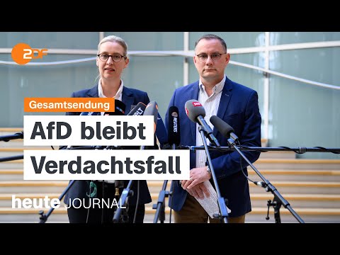 heute journal vom 13.05.2024 AfD bleibt Verdachtsfall, Mehr Cyberangriffe, Bürgerkrieg Myanmar