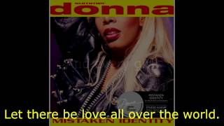 Donna Summer - Let There Be Peace LYRICS - SHM &quot;Mistaken Identity&quot; 1991
