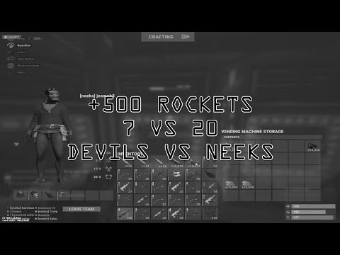 DEFENDING A +500 ROCKET RAID ON ATLAS 5X EU | 7 VS 20 | DEVILS VS NEEKS