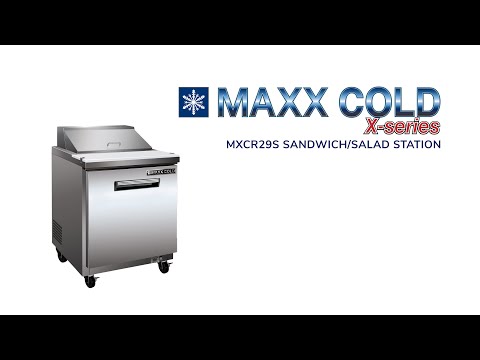 Maxx Cold MXCR29SHC 28" One Section Sandwich / Salad Prep Table w/ 1 Door, 7 cu. ft. 6 image