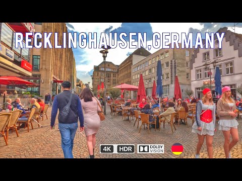 Recklinghausen city in Germany/  tour in Recklinghausen a beautiful city 4k HDR 60fps