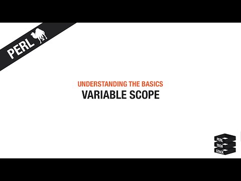 Perl Basics #10: Variable Scope