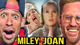 Miley Cyrus vs Joan of Arc. Epic Rap Battles of History REACTION!